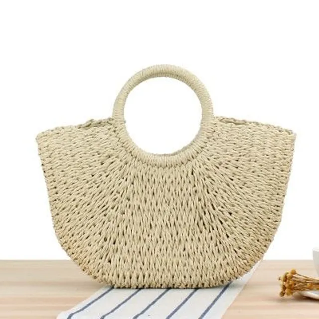 Hand knitted rattan shoulder bag - many types to choose from