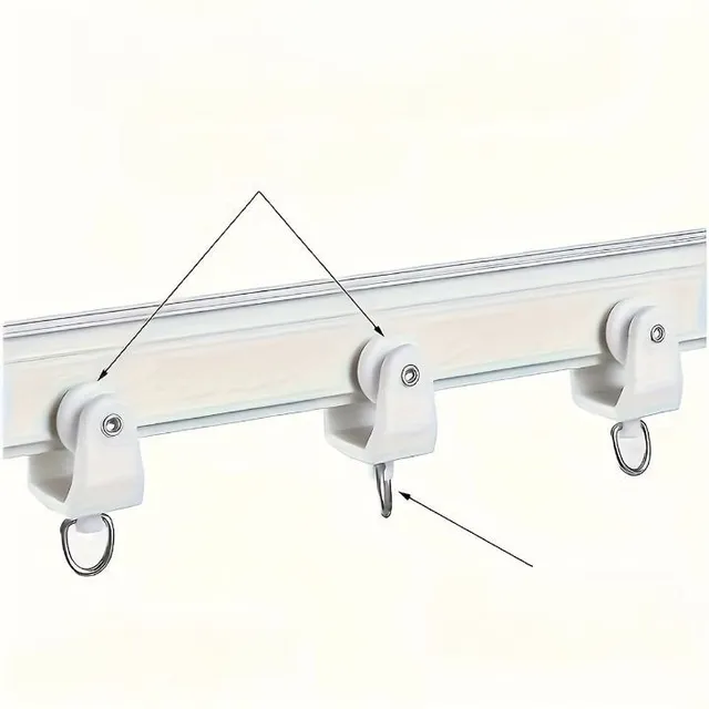 Bendable shower curtain rail, side mounted 2in1 double fixed/straight dual purpose rail