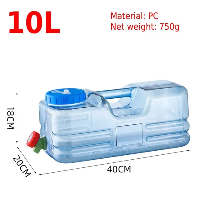 Portable water canister with tap