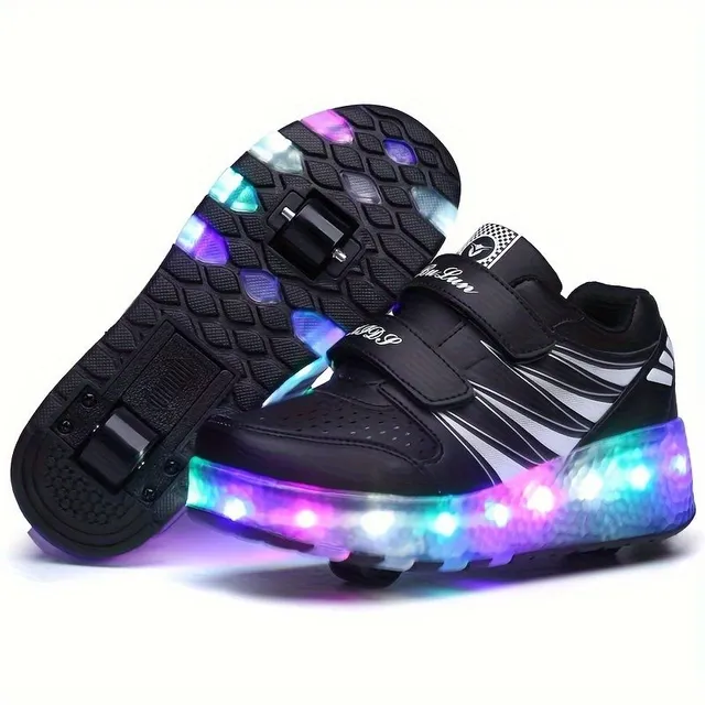 Copii LED Roller Adidași 2in1