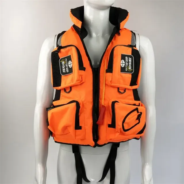 Záchranná vesta pro dospělé s nastavitelným vztlakem pro vodní sporty