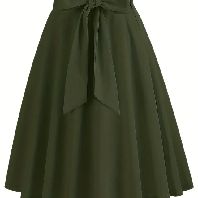 A-cut skirt with bow in front