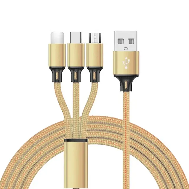 3v1 Rychlonabíjecí kabel pro všechny druhy mobilních telefonů