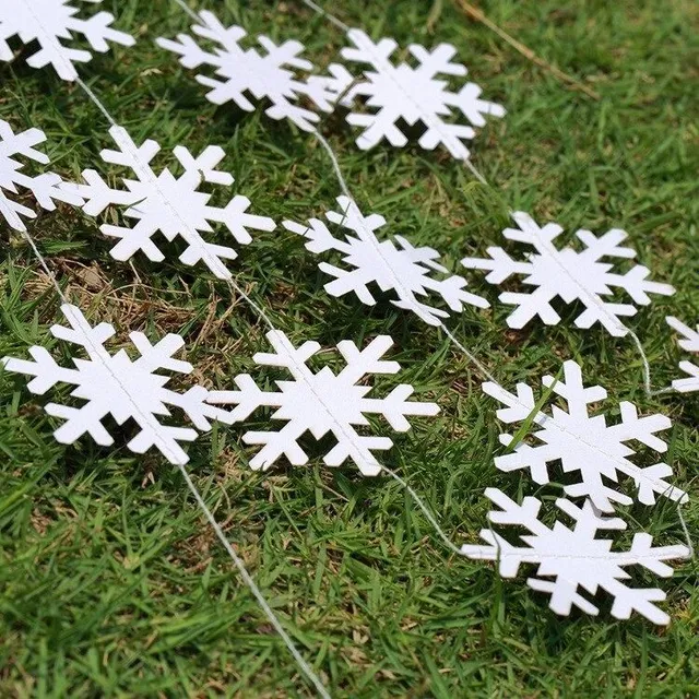 Christmas flaky garland