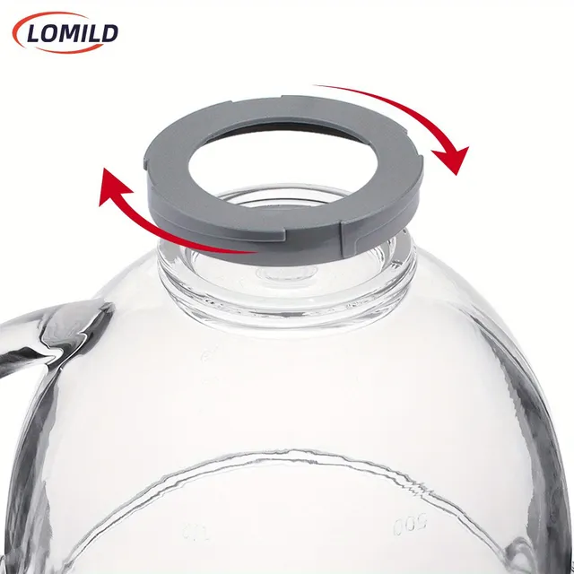 Bol de amestecare din sticlă, 5 QT pentru mixerele de bucătărie KitchenAid de 4,5 și 5 qt cu cap rabatabil