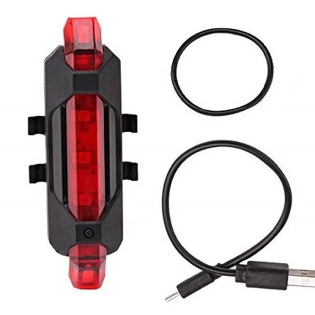 LED USB light on bike