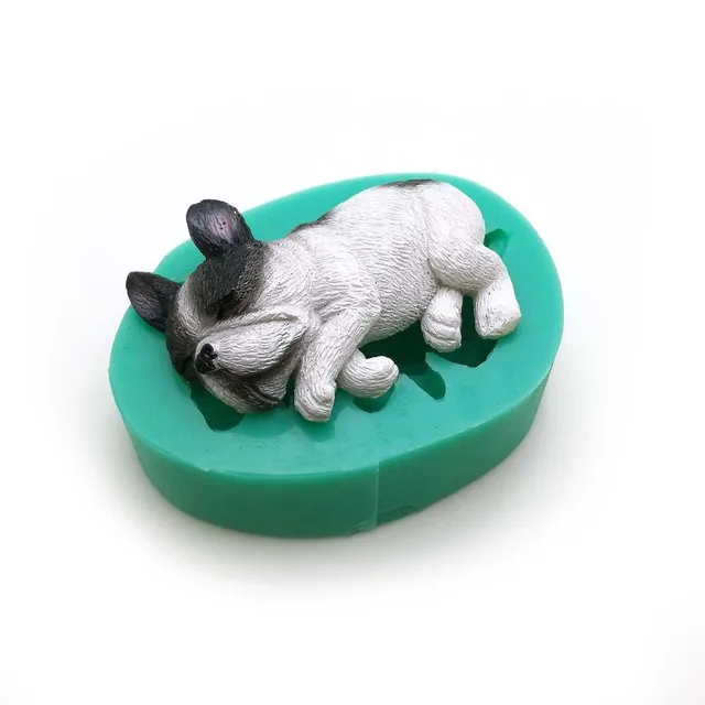 Marzipan mould with dogs