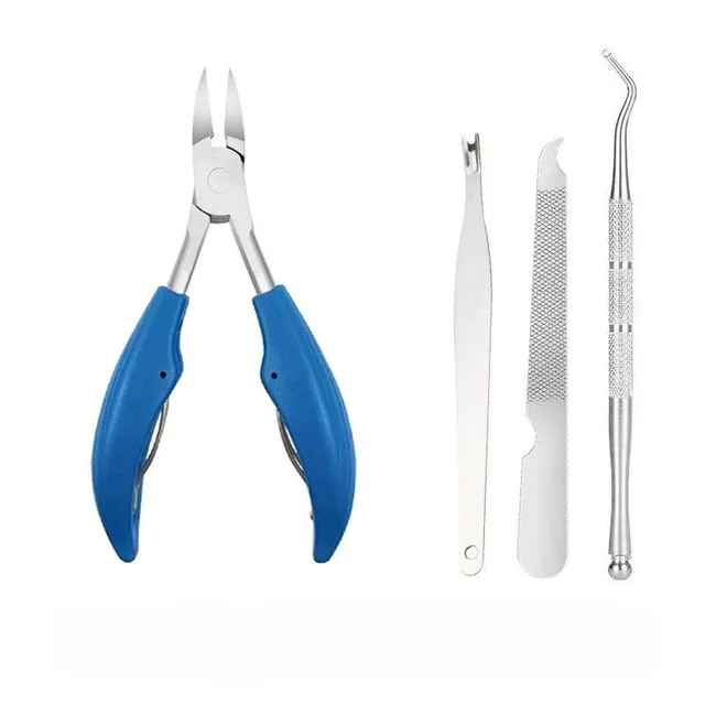 Practical nail clippers for thick or ingrown nails Blue-A