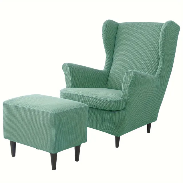 Stylish armchair with footrest