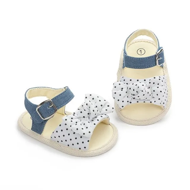 Children's summer sandals with bow for girls
