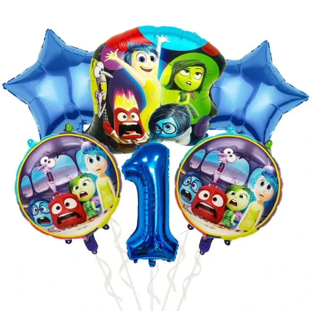 Décorations de fête d'anniversaire pour enfants et vaisselle jetable sur le thème du film d'animation préféré Vice-Versa 2 - Inside Out 2