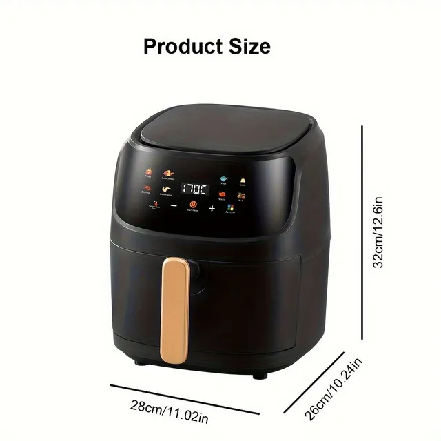 8v1 Air Fryer s LED digitálnym dotykovým displejom