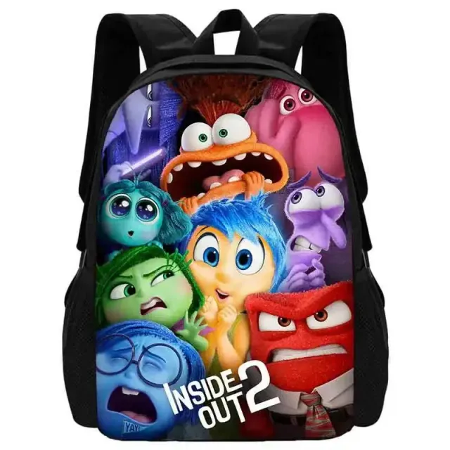 Stylish school backpack with small front pocket in motifs characters from a fairy tale In the head 2 - Inside Out 2