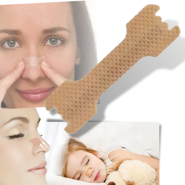 Packing 100 nasal strips against snoring