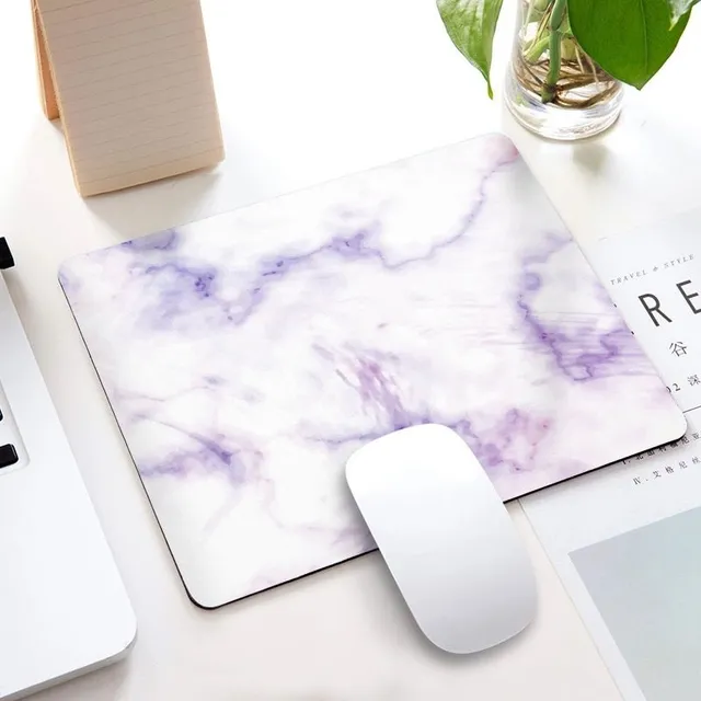 Mouse pad in marble design