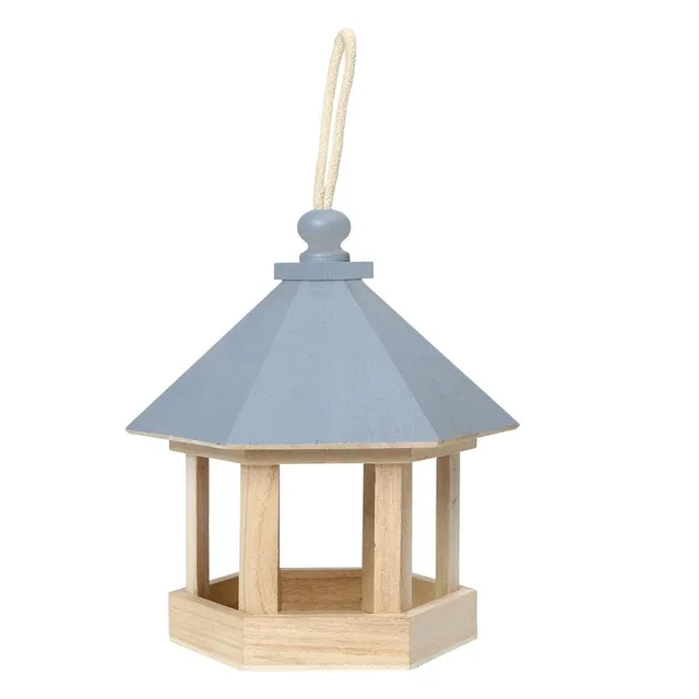 Wooden cute bird feeder