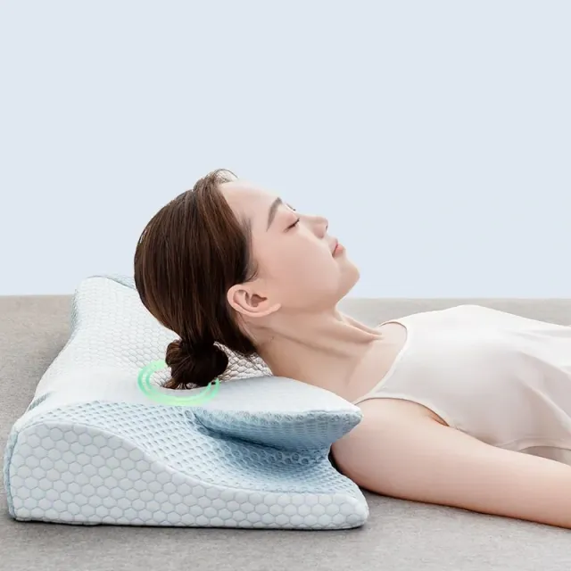 Coussin anatomique en mousse à mémoire de forme pour douleurs cervicales et épaules - pour toutes les positions de sommeil