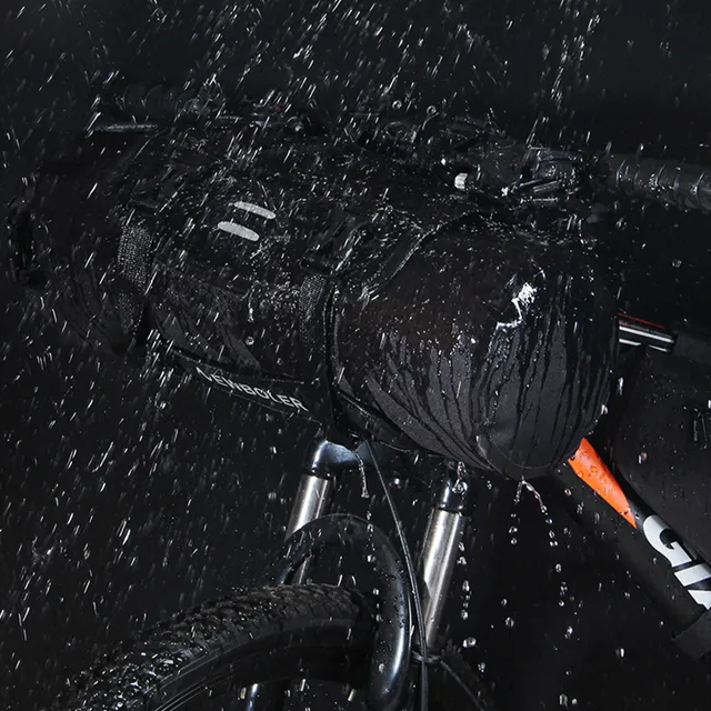 Waterproof bicycle handlebar bag