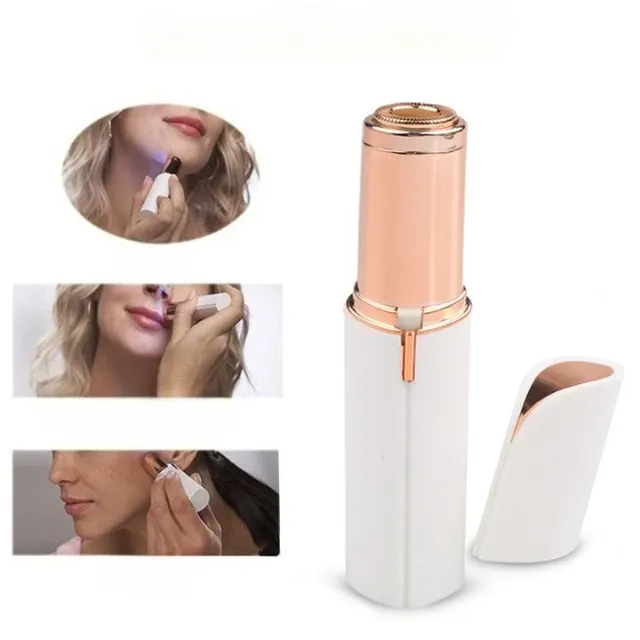 Lipstick-shaped depilator