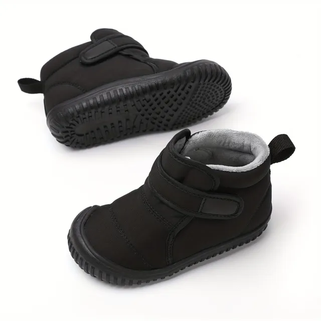 Children's waterproof snow boots with hot fleece lining and anti-slip sole