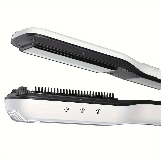 Professional hair iron with steam