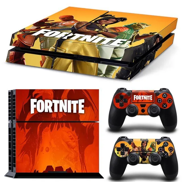 Protective self-adhesive cover for Fortnite-printed game controllers TN-PS4-8761