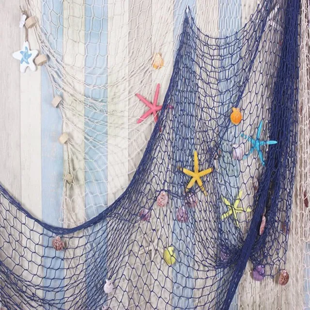 Wisząca dekoracyjna sieć rybacka