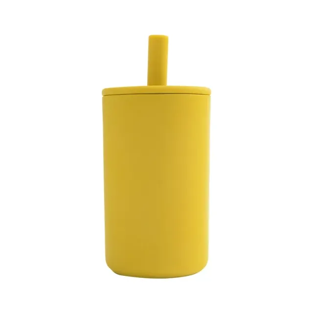 Baby cup for drinks with soft straw and no BPA content - More colors