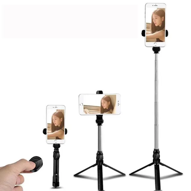 Selfie stick / tripod with bluetooth remote control