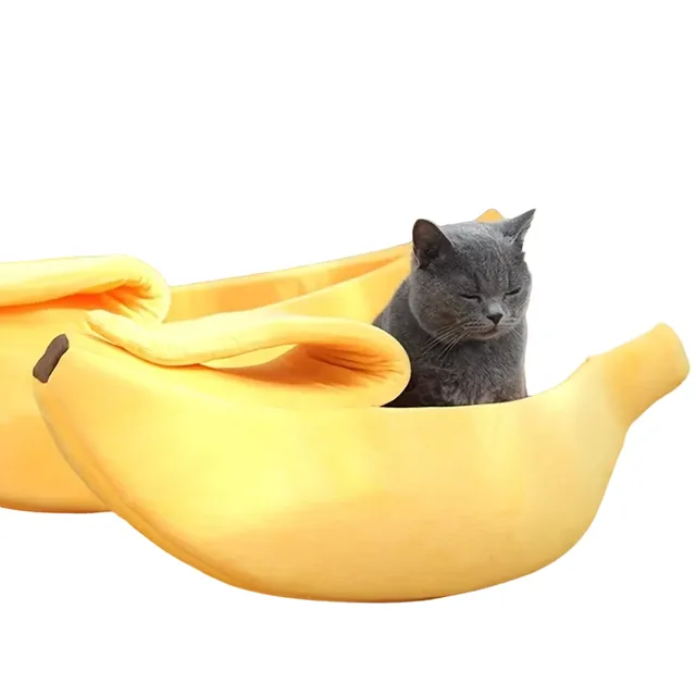 Bowl for cats and small dogs in banana shape 55 x 20 x 17 cm