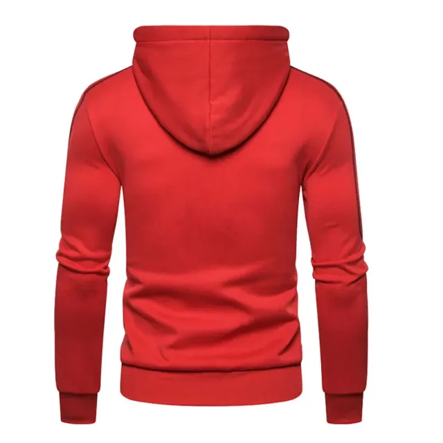 Sudadera de moda para hombre con capucha, con cremallera y en varios colores