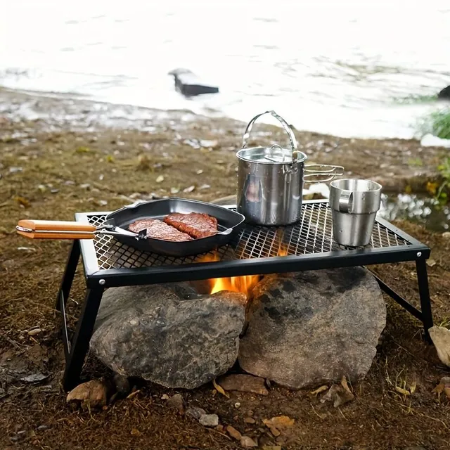 Skladací sieťový stôl pre vonkajšie kempovanie, grilovanie a outdoorové aktivity