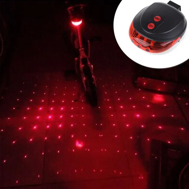 Lumină roșie LED pentru bicicletă rezistentă la apă