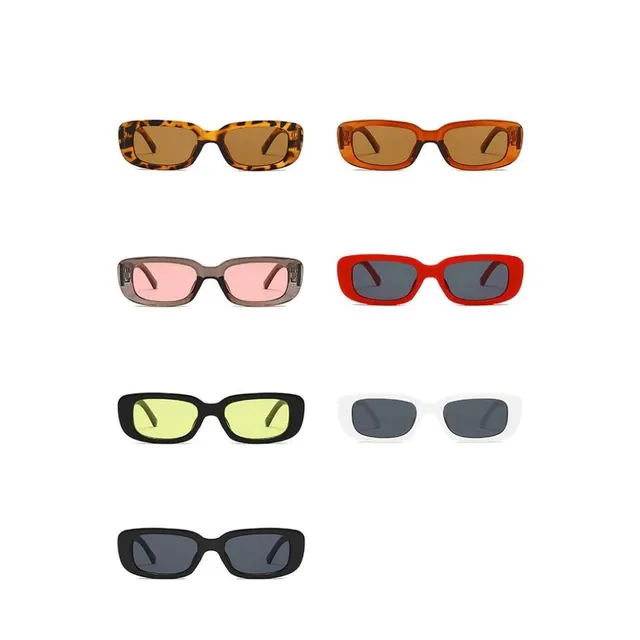 Klasické obdĺžnikové slnečné okuliare - rôzne farby