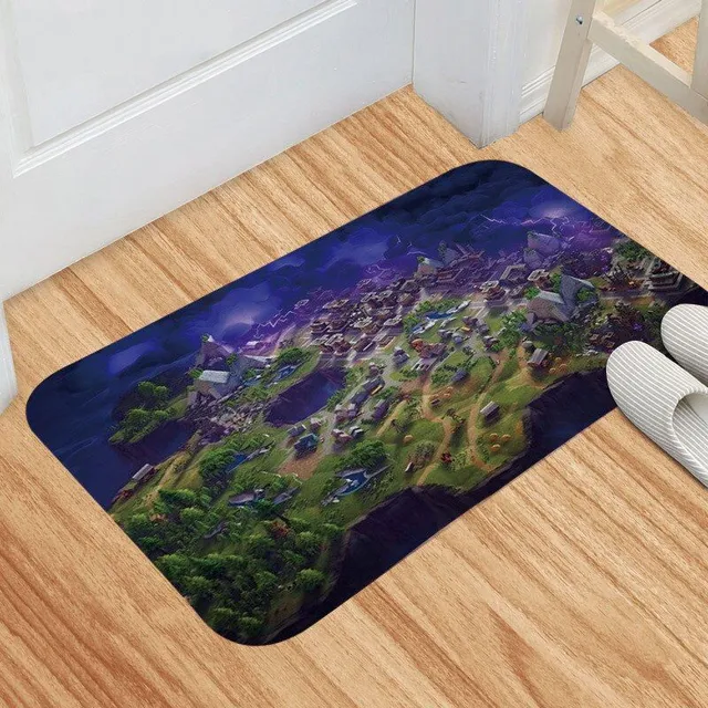 Stylish anti-slip mat with computer game motif DD001-17