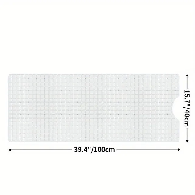 Extremely long non-slip bath mat (120 cm)