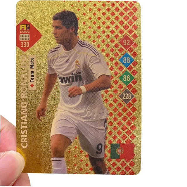 Limitovaná edice lesklých fotbalových kartiček - Fotbalové hvězdy