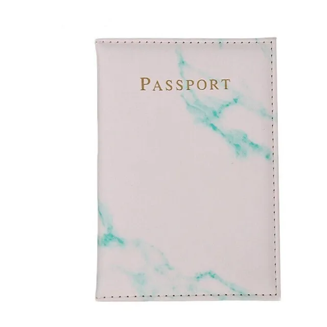 Luxury hard passport case in marble design - more variants Skenandoa