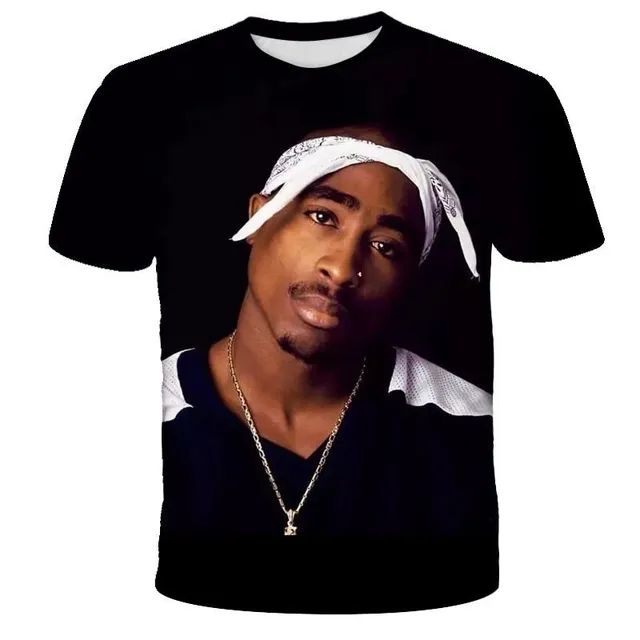 Luxury modern t-shirt 2pac T5094 XXS