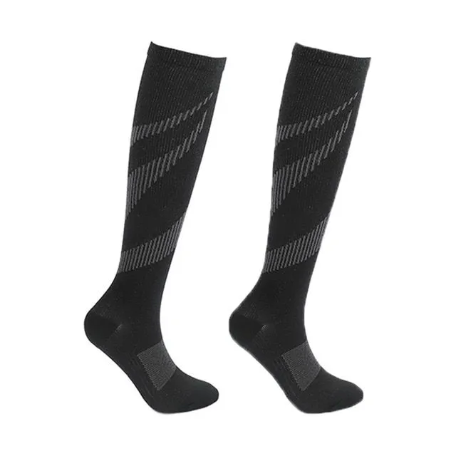 Chaussettes de compression unisexes à la mode pour le sport