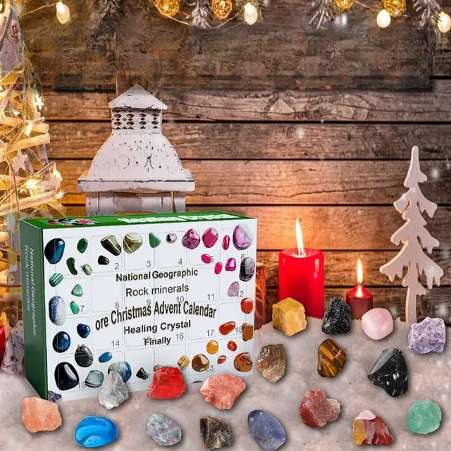 Vianočný adventný kalendár - Minerálne drahokamy