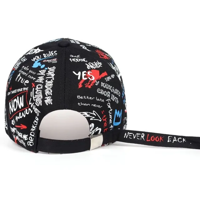 Casquette stylée unisexe avec impression Graffiti