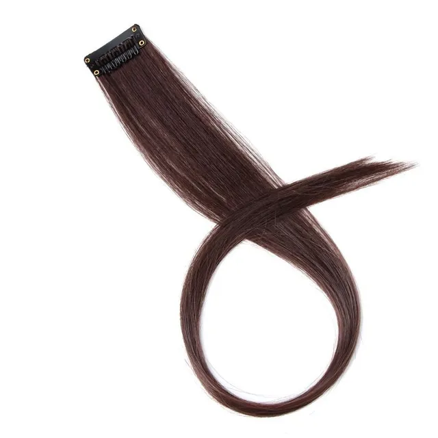 The spring of synthetic hair on the clip - different colors