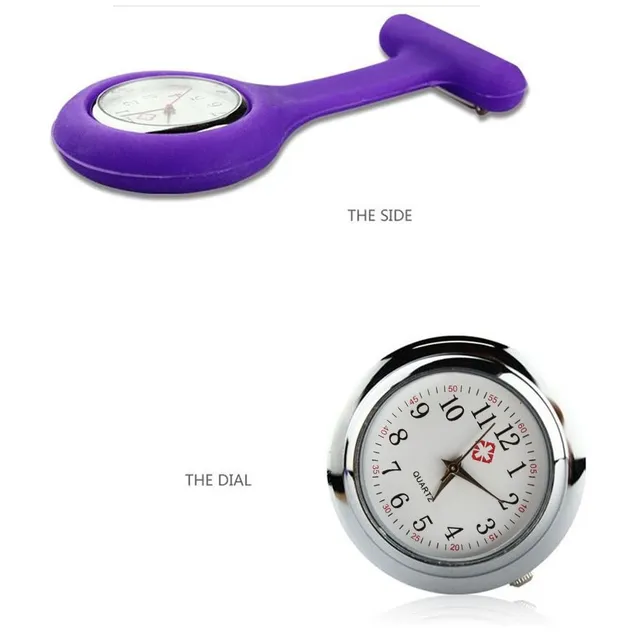Vreckové silikónové závesné hodinky pre zdravotníkov