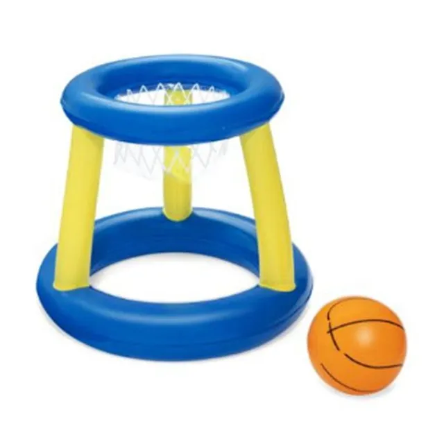 Water basketball / floating hoop for throwing
