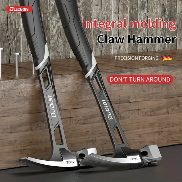 Klaw Claw: Profesionálne tesárske kladivo na domáce stolárske práce s integrovanou seizmickou rukoväťou a protišmykovou multifunkčnou rukoväťou