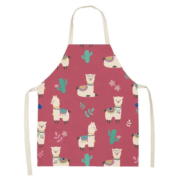 Cute apron for kitchen with Lama Kerri