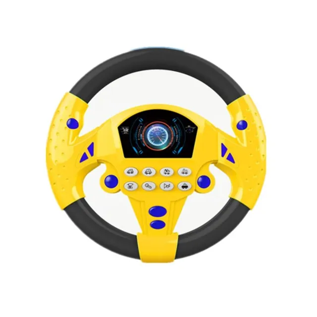 Children's interactive music steering wheel