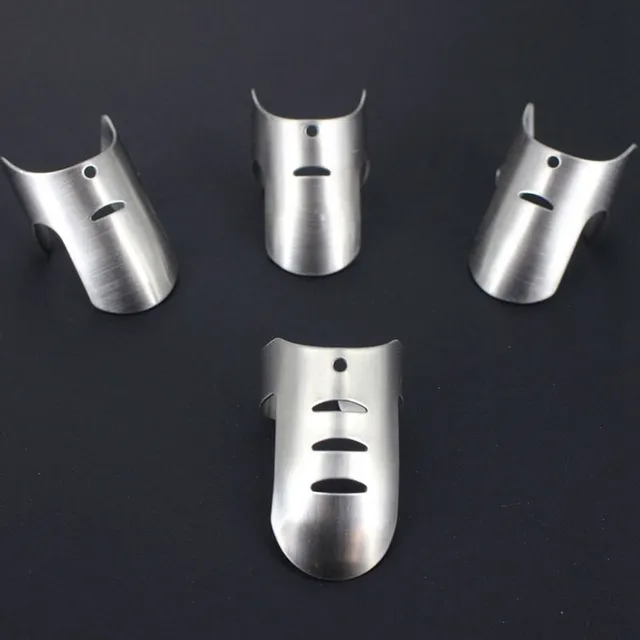 Stainless steel finger protectors for cutting 4 pieces