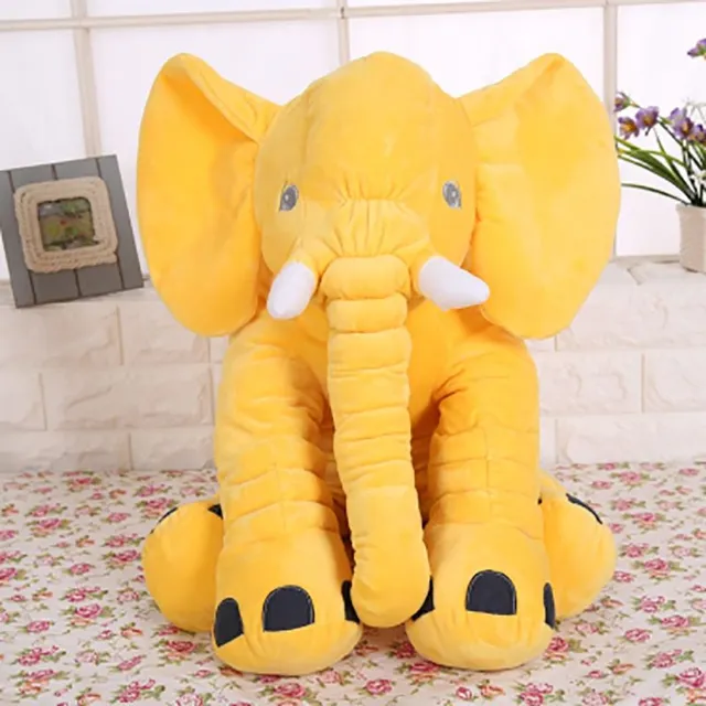 Roztomilý plyšový slon, který lze použít i jako polštářek
